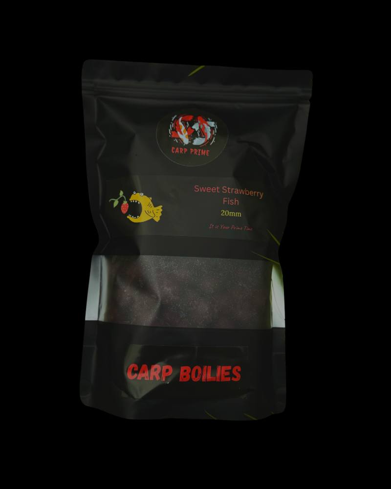 Carp Prime Sweet Strawberry Fish Boilies 20mm